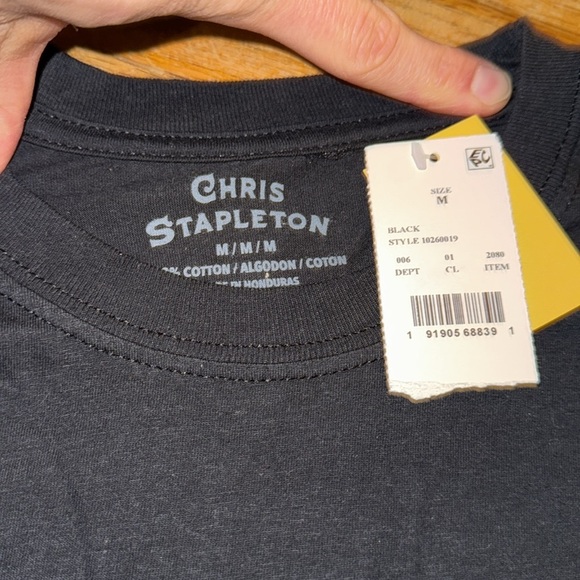 NWT Chris Stapleton Tennessee Whiskey Official T-Shirt Country Music Size MED - Picture 2 of 3